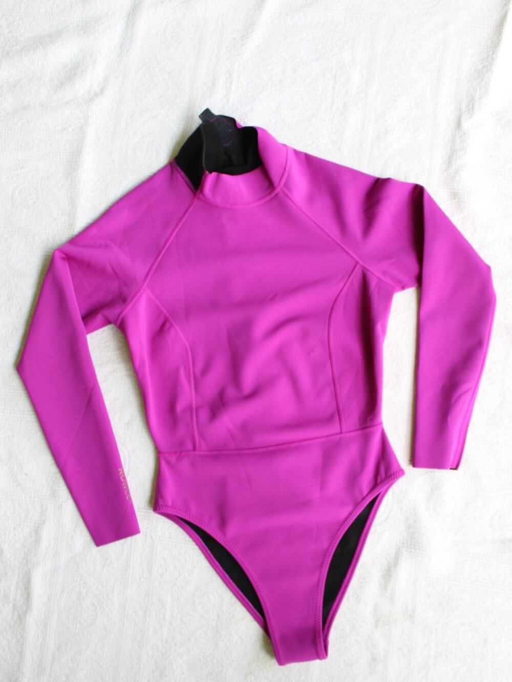 cynthia rowley victoria wetsuit ultaviolet pink neoprene scuba one pice wet suit - Picture 6 of 13